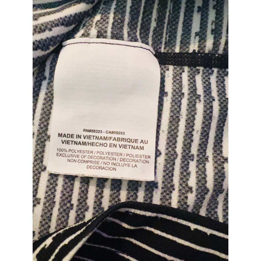Nike Dri-FIT Miler Running Tank Top Mens Small Black White Striped Singlet S - Picture 6 of 7